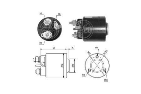 Втягивающее реле стартера ZM ZM599