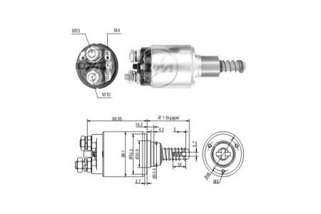 Втягуюче реле стартера ZM ZM732