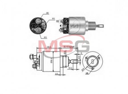 Кришка втягуючого реле ZM ZM77591