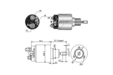 Втягивающее реле стартера ZM ZM775