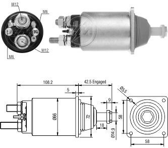 Втягуюче реле ZM ZM834