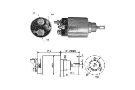 Втягуюче реле стартера ZM ZM977